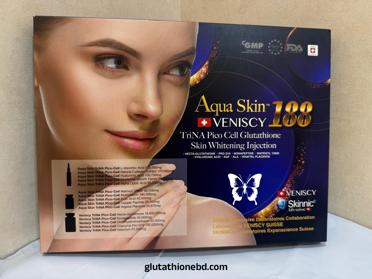 Aqua Skin Veniscy 188 Glutathione Injection Aqua Skin Veniscy 188 Glutathione Injection