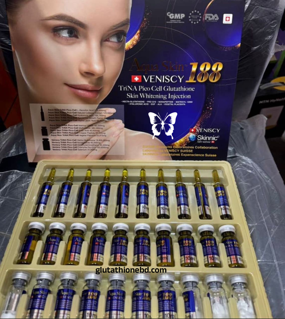 Aqua Skin Veniscy 188 Glutathione Injection Aqua Skin Veniscy 188 Glutathione Injection