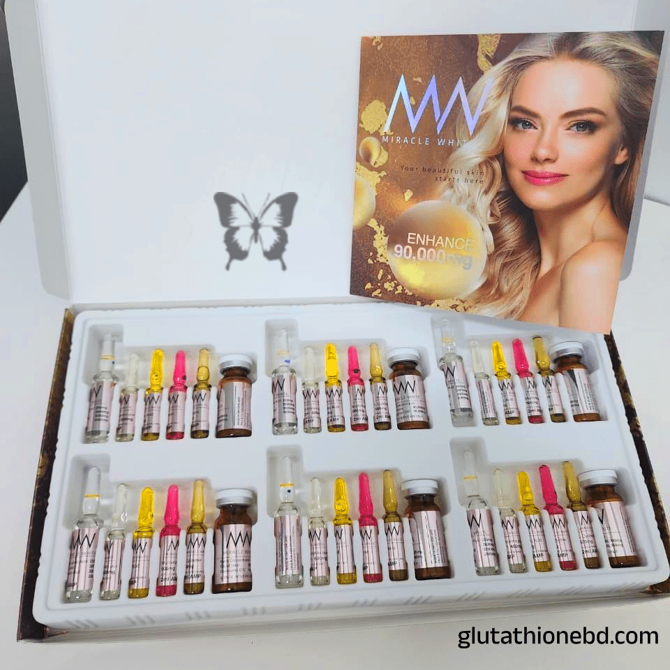 Miracle White 90000mg Glutathione Injection Miracle White 90000mg Glutathione Injection