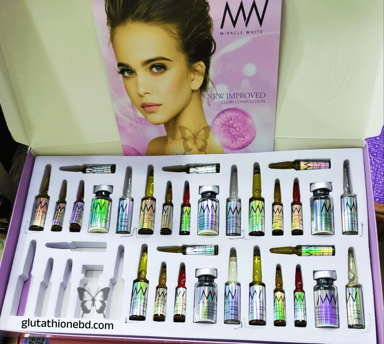 Miracle White 60000mg Glutathione Injection Miracle White 60000mg Glutathione Injection