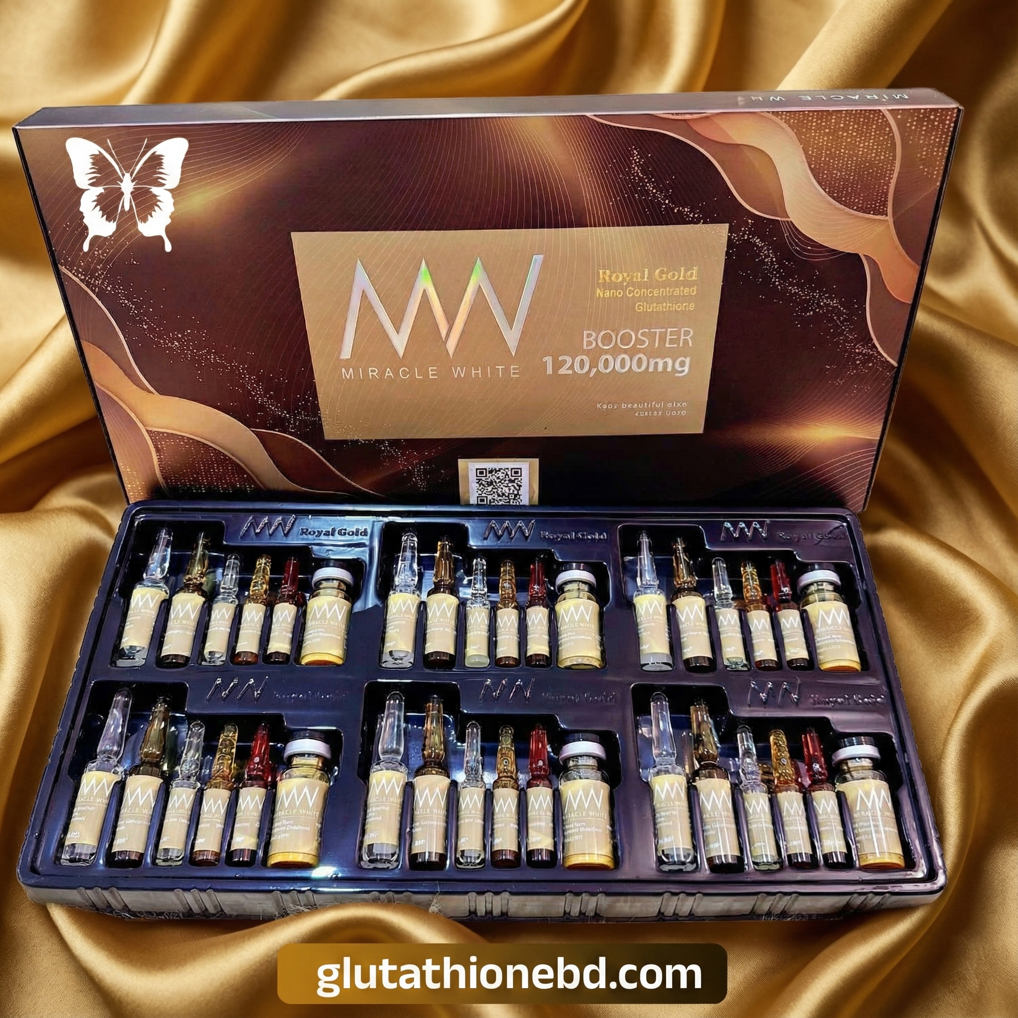Miracle White Booster 120000mg Glutathione Injection Miracle White Booster 120000mg Glutathione